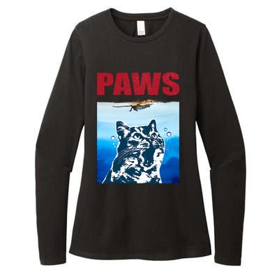 Paws Jaws Cat Fun Funny Kitten Kitty Lover Cat Paws Cat Gift Womens CVC Long Sleeve Shirt