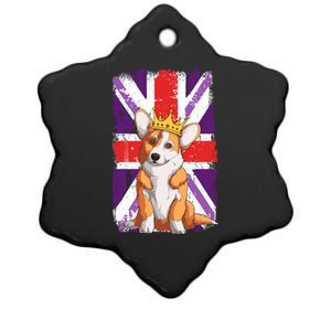 Platinum Jubilee Corgi 2022 And Union Jack Idea For Jubilee Gift Ceramic Star Ornament