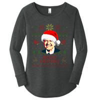 President Jimmy Carter Merry Cartmas Funny Christmas Women's Perfect Tri Tunic Long Sleeve Shirt