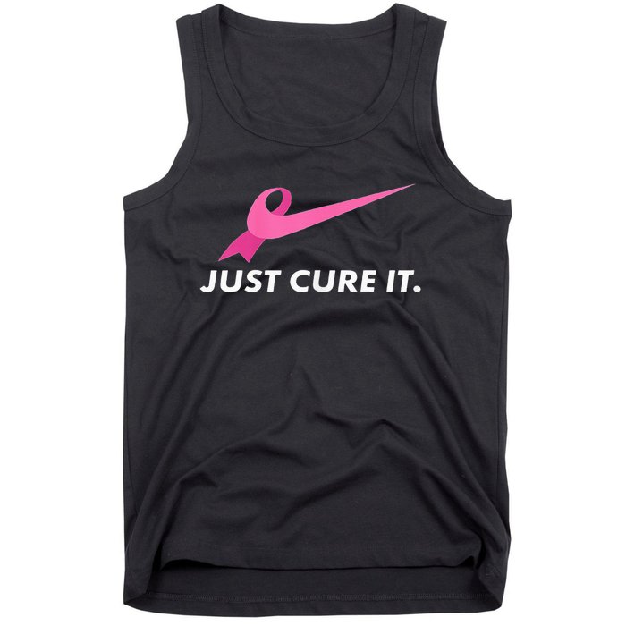 pink Just Cure It Breast Cancer Awareness Tank Top