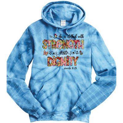 Prayer Jesus Clothed With Strength And Dignity Tie Dye Hoodie