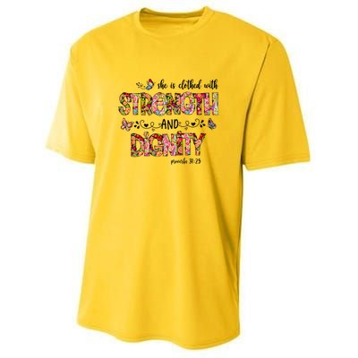 Prayer Jesus Clothed With Strength And Dignity Youth Performance Sprint T-Shirt