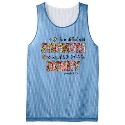 Prayer Jesus Clothed With Strength And Dignity Mesh Reversible Basketball Jersey Tank