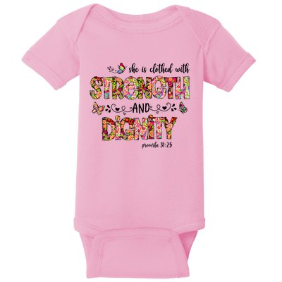 Prayer Jesus Clothed With Strength And Dignity Baby Bodysuit