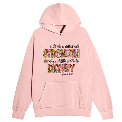 Prayer Jesus Clothed With Strength And Dignity Urban Pullover Hoodie