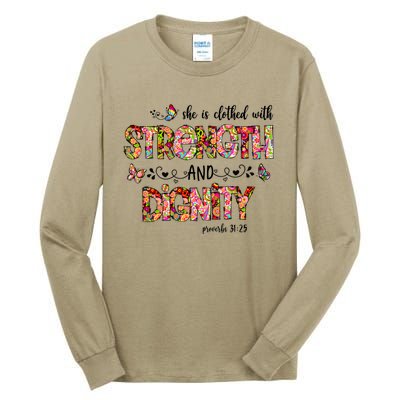 Prayer Jesus Clothed With Strength And Dignity Tall Long Sleeve T-Shirt