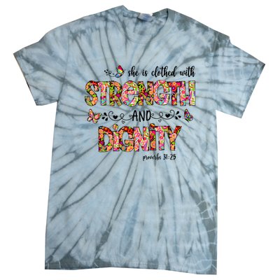 Prayer Jesus Clothed With Strength And Dignity Tie-Dye T-Shirt