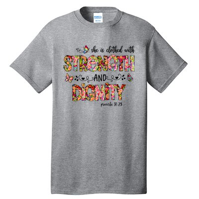 Prayer Jesus Clothed With Strength And Dignity Tall T-Shirt