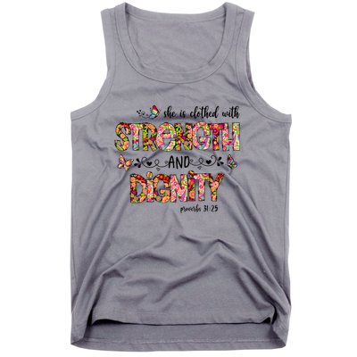 Prayer Jesus Clothed With Strength And Dignity Tank Top