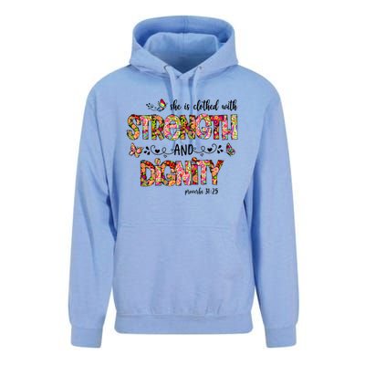 Prayer Jesus Clothed With Strength And Dignity Unisex Surf Hoodie