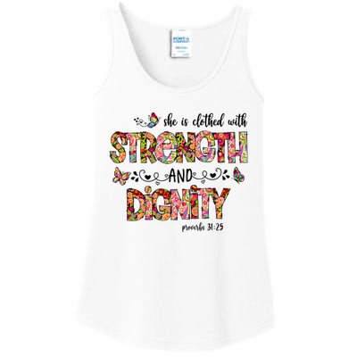 Prayer Jesus Clothed With Strength And Dignity Ladies Essential Tank