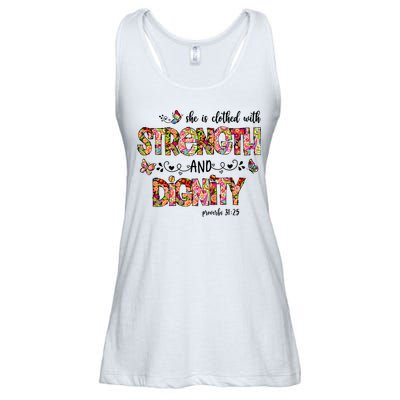 Prayer Jesus Clothed With Strength And Dignity Ladies Essential Flowy Tank
