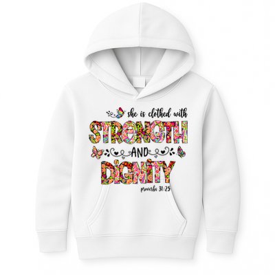 Prayer Jesus Clothed With Strength And Dignity Kids Hoodie