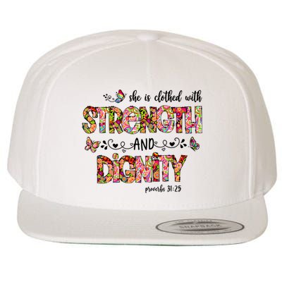 Prayer Jesus Clothed With Strength And Dignity Wool Snapback Cap