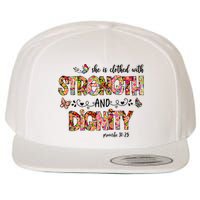 Prayer Jesus Clothed With Strength And Dignity Wool Snapback Cap