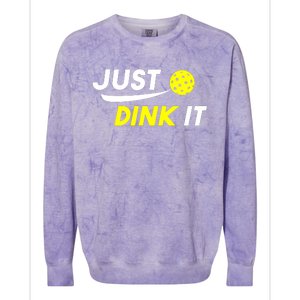 Pickleball Just Dink It Funny Pickle Ball Colorblast Crewneck Sweatshirt