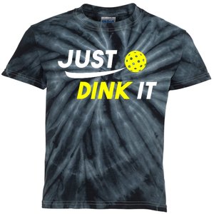 Pickleball Just Dink It Funny Pickle Ball Kids Tie-Dye T-Shirt