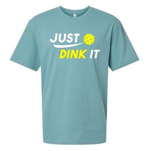 Pickleball Just Dink It Funny Pickle Ball Sueded Cloud Jersey T-Shirt