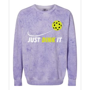 Pickleball Just Dink It Funny Pickle Ball Gift Colorblast Crewneck Sweatshirt