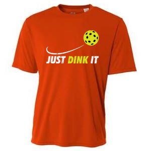 Pickleball Just Dink It Funny Pickle Ball Gift Cooling Performance Crew T-Shirt