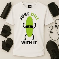 Pickle Just Dill With It Motivational Funny Sarcastic Great Gift Performance Shirt