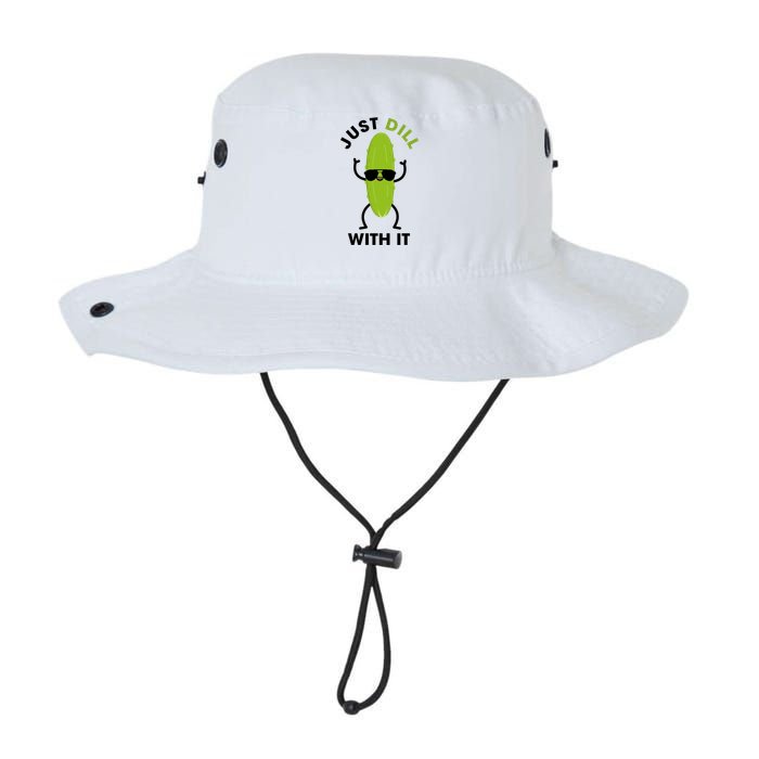 Pickle Just Dill With It Motivational Funny Sarcastic Great Gift Bucket Hat