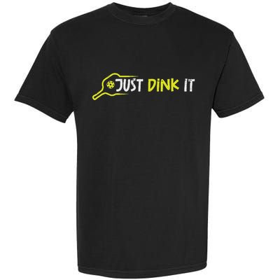 Pickleball Just Dink It Pocket Pickle Ball Women Garment-Dyed Heavyweight T-Shirt