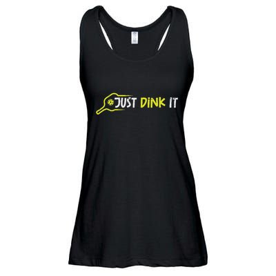 Pickleball Just Dink It Pocket Pickle Ball Women Ladies Essential Flowy Tank