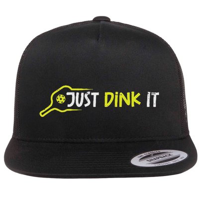 Pickleball Just Dink It Pocket Pickle Ball Women Flatbill Hat