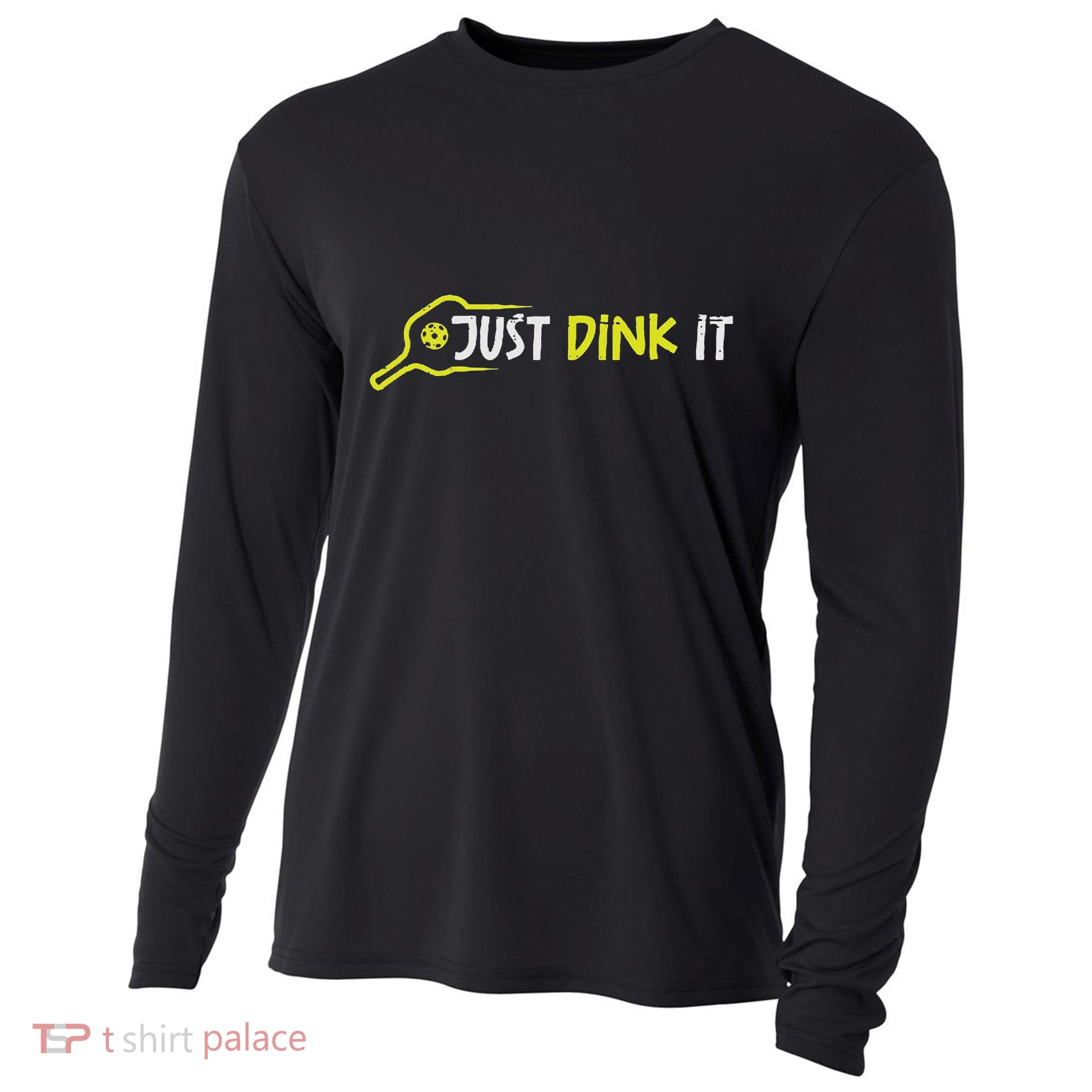 Pickleball Just Dink It Pocket Pickle Ball Women Cooling Performance Long Sleeve Crew