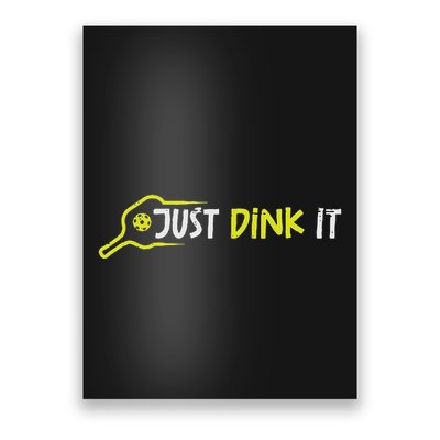 Pickleball Just Dink It Pocket Pickle Ball Women Poster