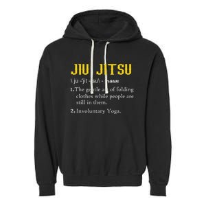 Pew Jitsu Definition Funny BJJ Jiu Jitsu Gun Owner Garment-Dyed Fleece Hoodie