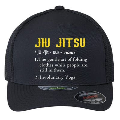 Pew Jitsu Definition Funny BJJ Jiu Jitsu Gun Owner Flexfit Unipanel Trucker Cap