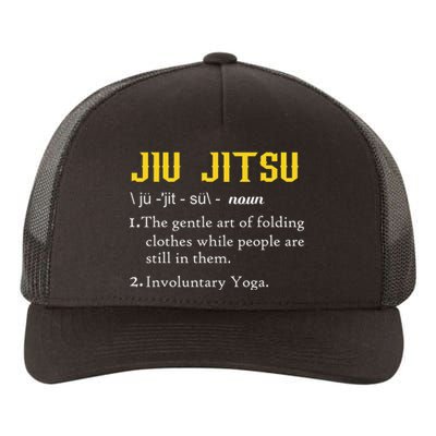 Pew Jitsu Definition Funny BJJ Jiu Jitsu Gun Owner Yupoong Adult 5-Panel Trucker Hat