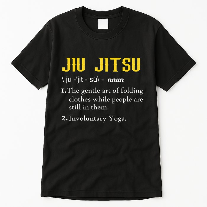 Pew Jitsu Definition Funny BJJ Jiu Jitsu Gun Owner Tall T-Shirt