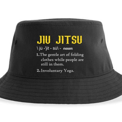 Pew Jitsu Definition Funny BJJ Jiu Jitsu Gun Owner Sustainable Bucket Hat