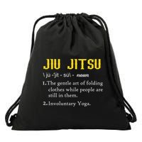 Pew Jitsu Definition Funny BJJ Jiu Jitsu Gun Owner Drawstring Bag