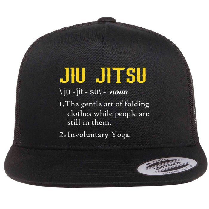 Pew Jitsu Definition Funny BJJ Jiu Jitsu Gun Owner Flatbill Hat