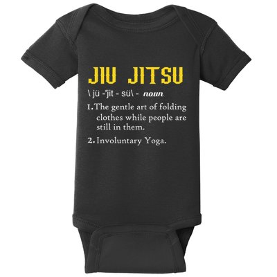 Pew Jitsu Definition Funny BJJ Jiu Jitsu Gun Owner Baby Bodysuit
