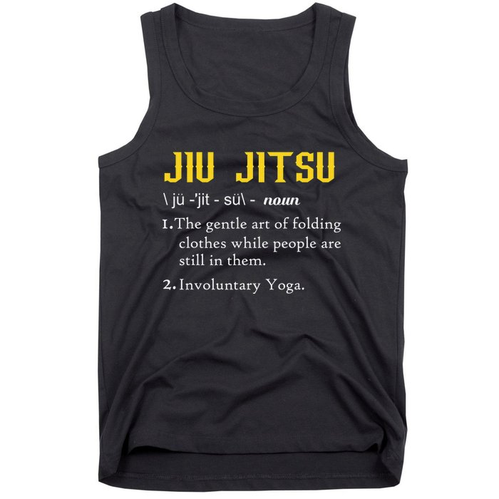 Pew Jitsu Definition Funny BJJ Jiu Jitsu Gun Owner Tank Top