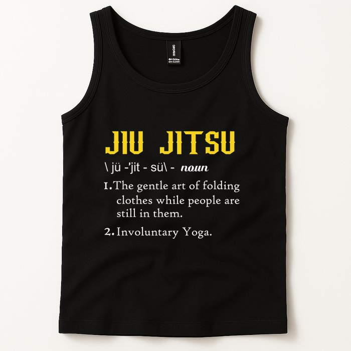 Pew Jitsu Definition Funny BJJ Jiu Jitsu Gun Owner Tank Top
