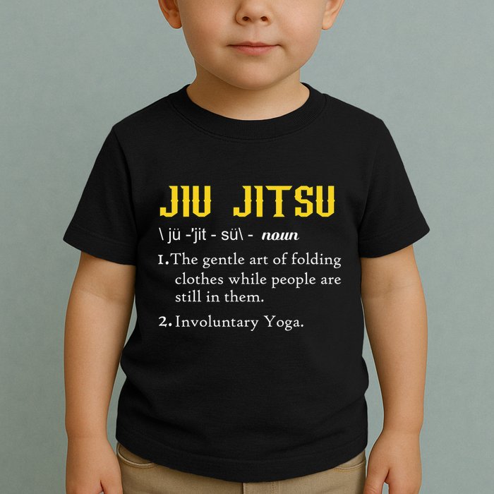 Pew Jitsu Definition Funny BJJ Jiu Jitsu Gun Owner Toddler T-Shirt