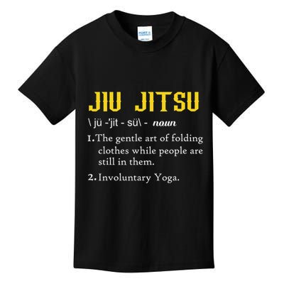 Pew Jitsu Definition Funny BJJ Jiu Jitsu Gun Owner Kids T-Shirt