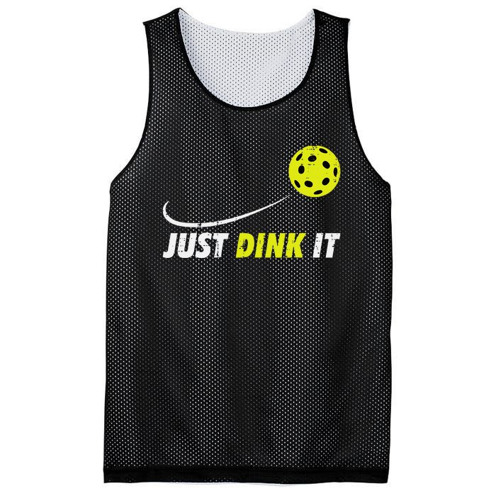 Pickleball Just Dink It Funny Pickle Ball Mesh Reversible Basketball Jersey Tank