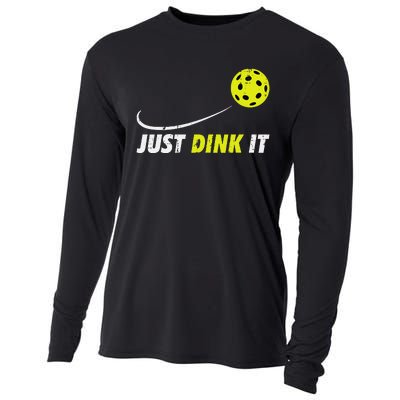 Pickleball Just Dink It Funny Pickle Ball Cooling Performance Long Sleeve Crew