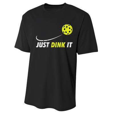 Pickleball Just Dink It Funny Pickle Ball Performance Sprint T-Shirt