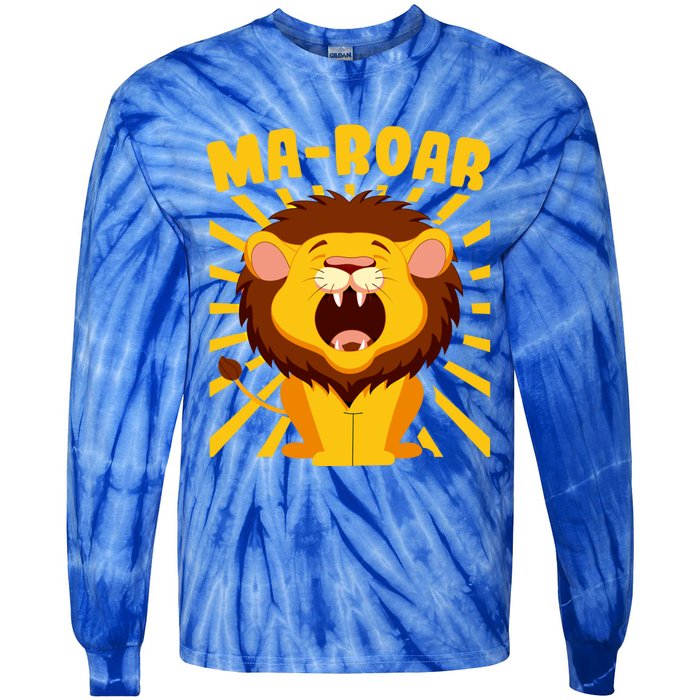 Passover Jewish Days Lion Roaring Hebrew Kindergarten Family Gift Tie-Dye Long Sleeve Shirt