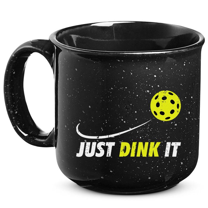 Pickleball Just Dink It Funny Pickle Ball 15oz Campfire Ceramic Mug