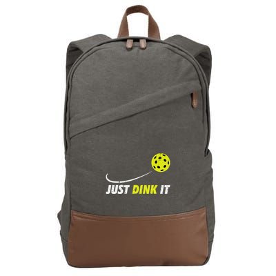 Pickleball Just Dink It Funny Pickle Ball Cotton Canvas Backpack