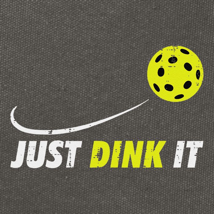 Pickleball Just Dink It Funny Pickle Ball Cotton Canvas Backpack